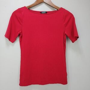 Lauren Ralph Lauren Short Sleeve Boatneck Tee